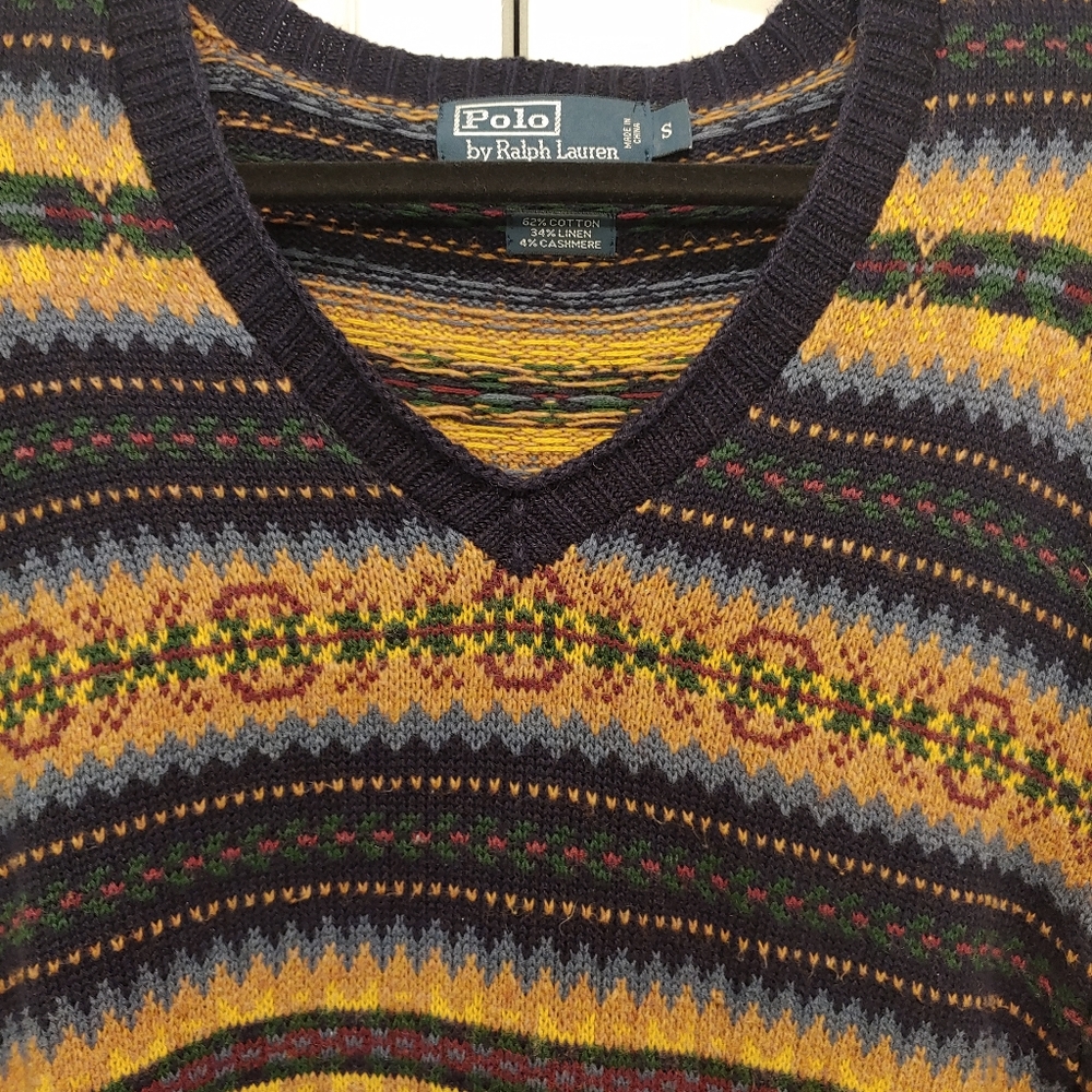 Men's Ralph Lauren Patterned Sweater - Picture 3 of 3